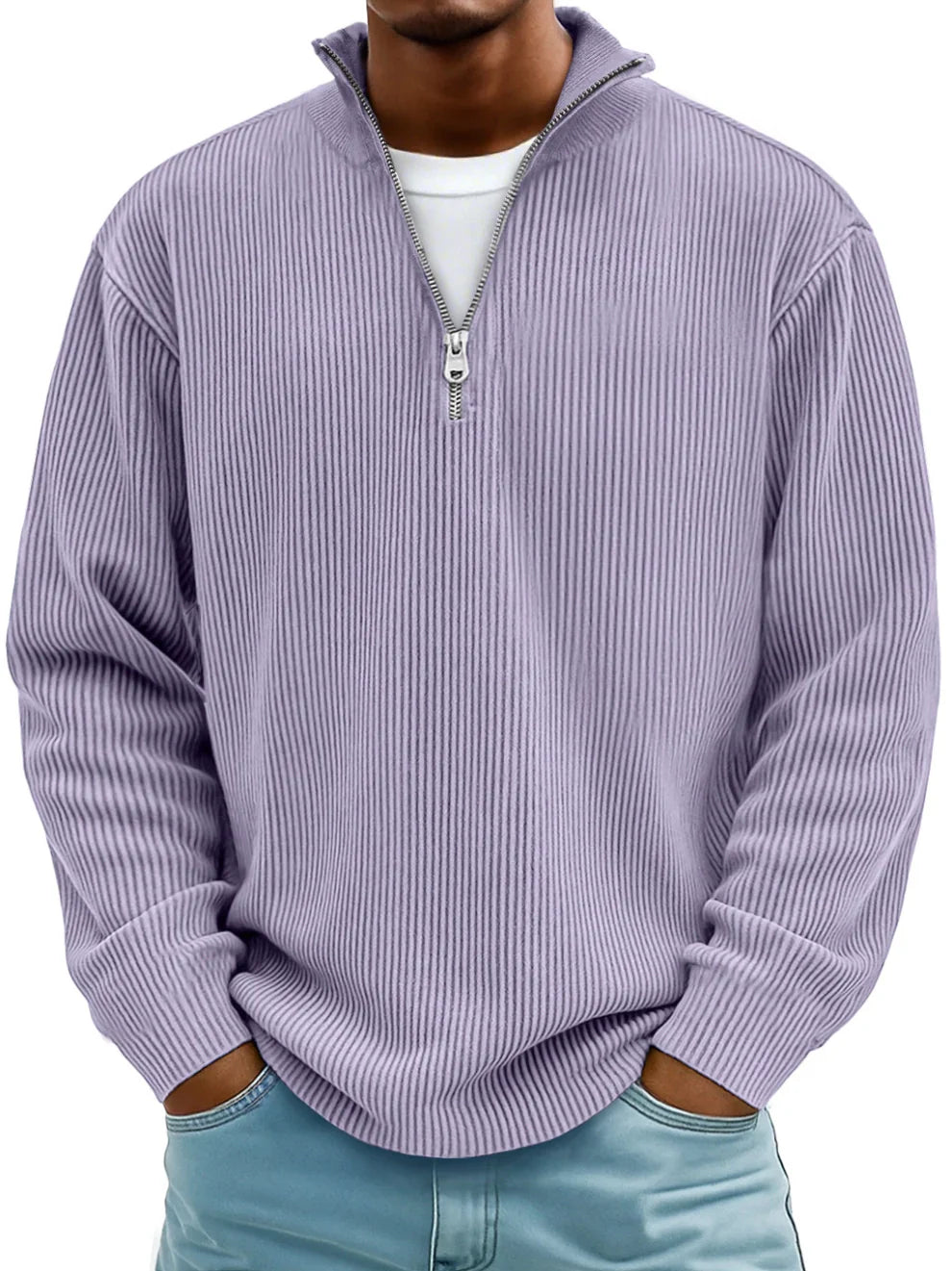 Calix | Stylish Cuff Zip-Up Sweater - Seldom Seen Styles