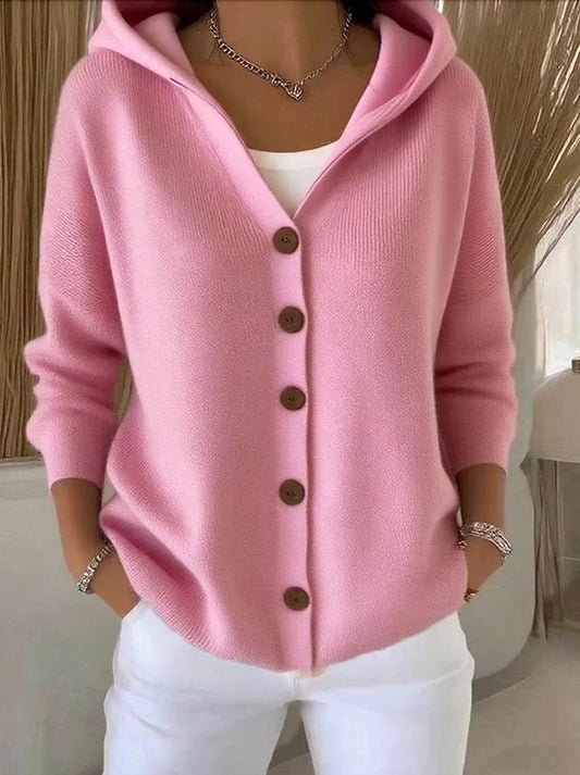 Cally – Soft Hooded Knit Cardigan for Effortless Everyday Comfort - Seldom Seen Styles