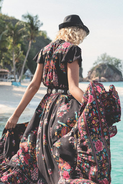 Camellia™ - V Neck Floral Summer Bohemian Dress