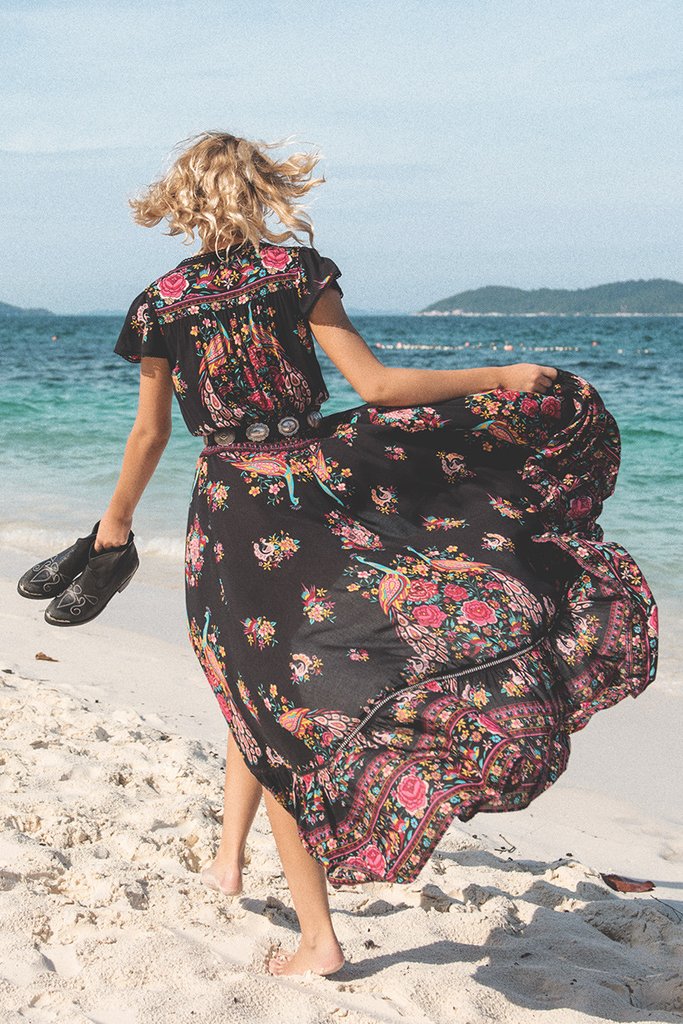 Camellia™ - V Neck Floral Summer Bohemian Dress - Seldom Seen Styles