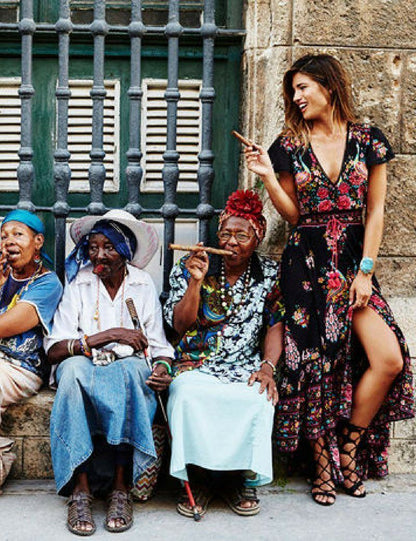 Camellia™ - V Neck Floral Summer Bohemian Dress
