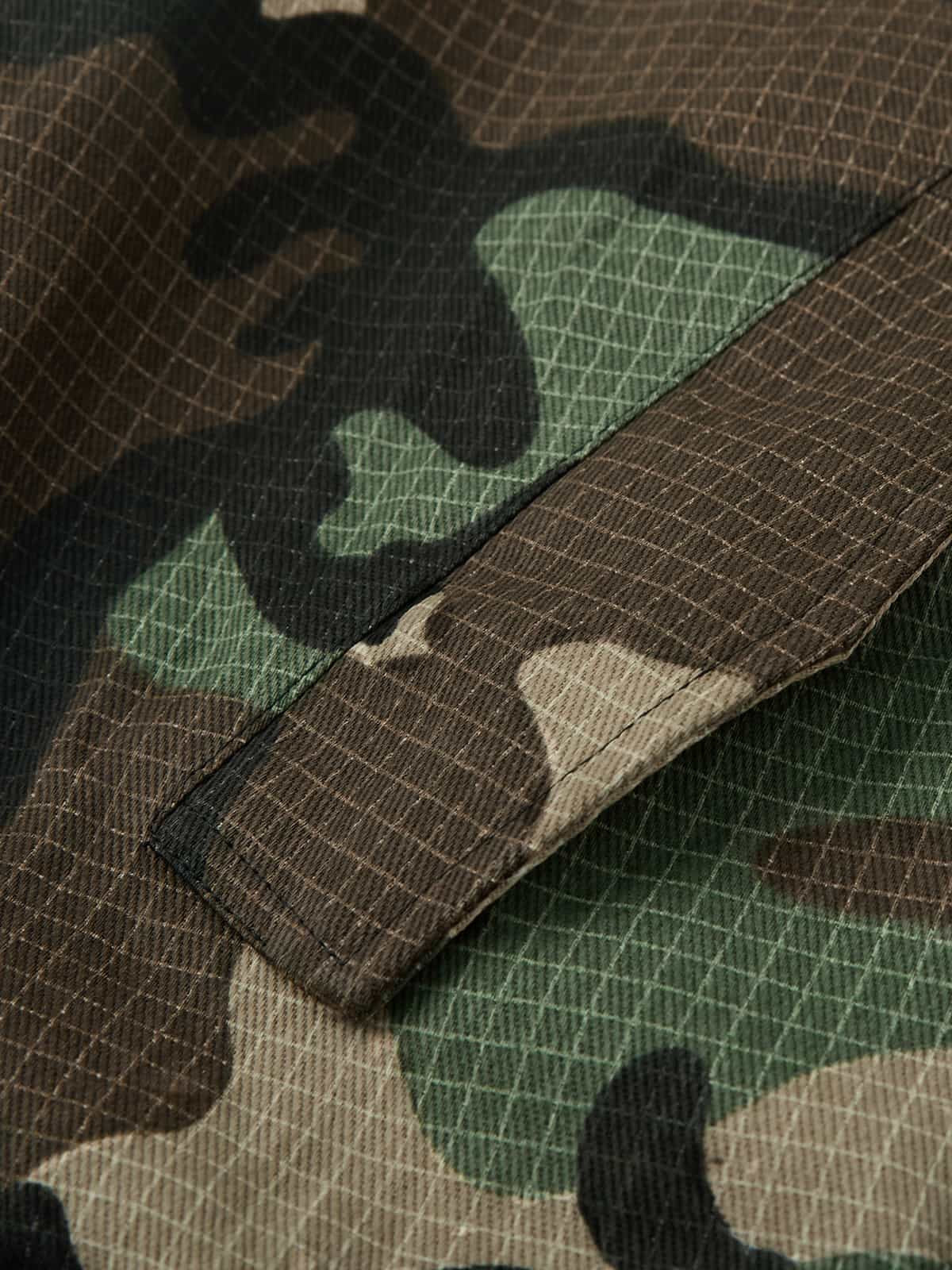 Camouflage Fur Collar Reversible Cotton Jacket - 2499 - Seldom Seen Styles