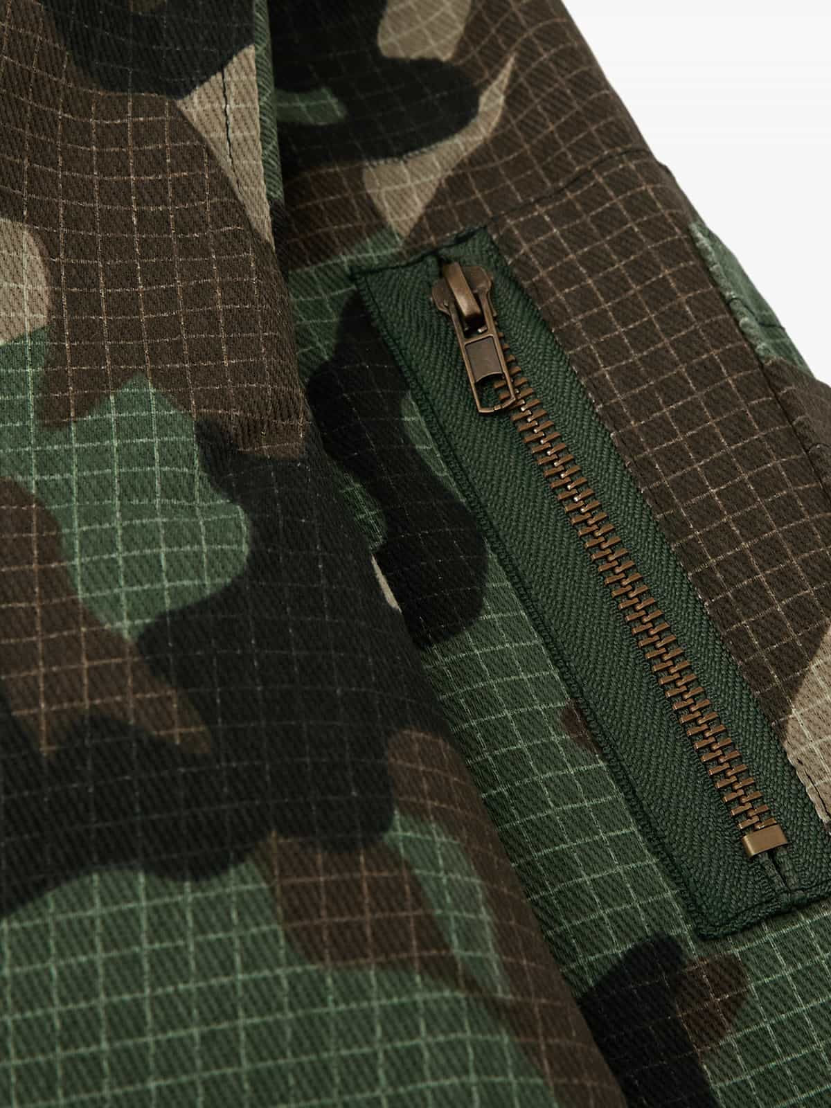 Camouflage Fur Collar Reversible Cotton Jacket - 2499 - Seldom Seen Styles
