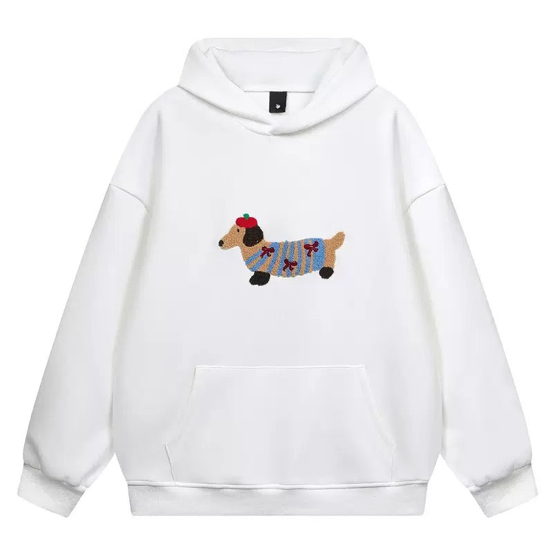Cartoon Dachshund Hoodie - Seldom Seen Styles