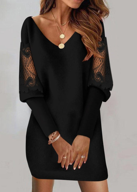 Cassandra | Women's V-Neck Bodycon Mini Dress - Seldom Seen Styles