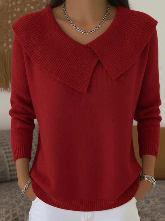 Cassidy | Warm Sweater with Soft Collar - Seldom Seen Styles