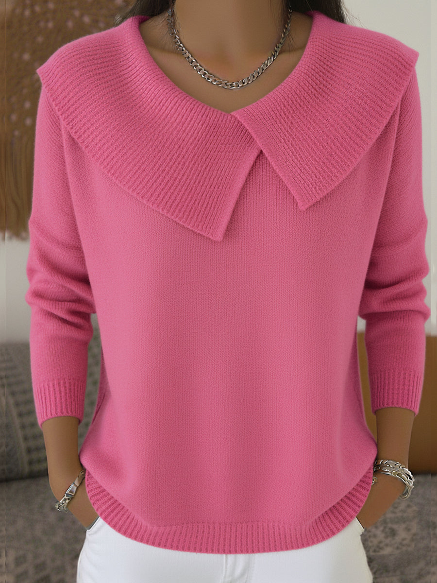 Cassidy | Warm Sweater with Soft Collar - Seldom Seen Styles