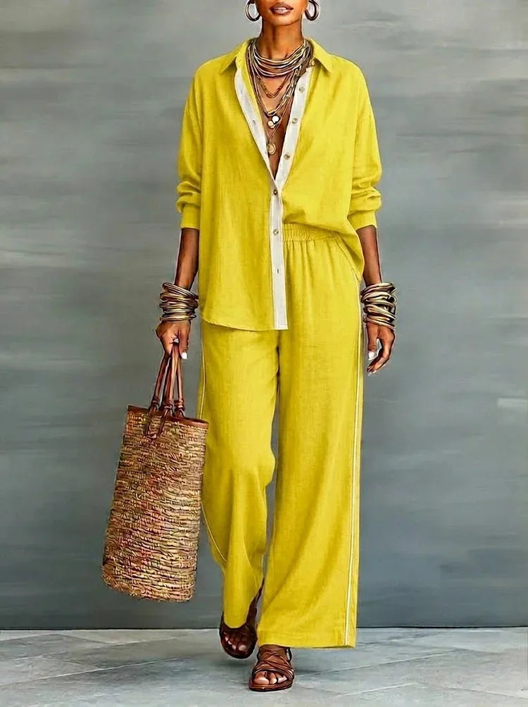 Cassie Summer Linen Co-Ord Set - Seldom Seen Styles