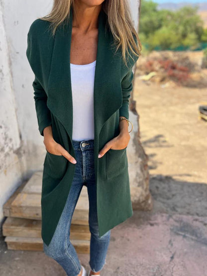 Veste cardigan décontractée à revers