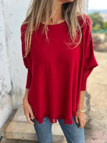 Casual Round Neck Lace Top - Seldom Seen Styles