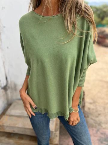 Casual Round Neck Lace Top - Seldom Seen Styles