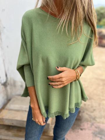 Casual Round Neck Lace Top - Seldom Seen Styles