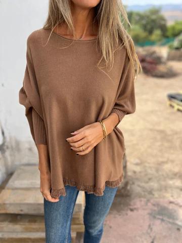 Casual Round Neck Lace Top - Seldom Seen Styles