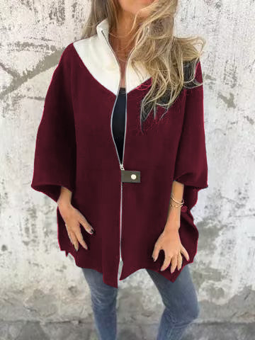 Casual Stand Collar Half Zip Jacket - Seldom Seen Styles