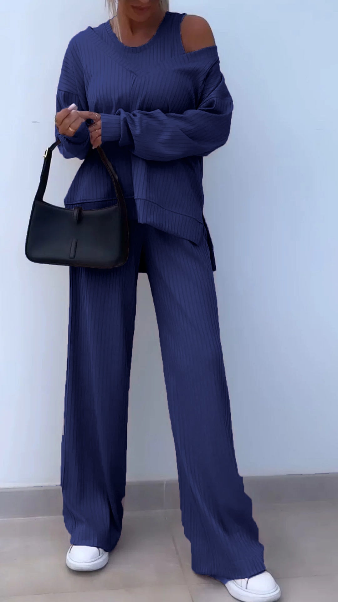 Casual V-neck Long-sleeved Three-piece Suit - Seldom Seen Styles