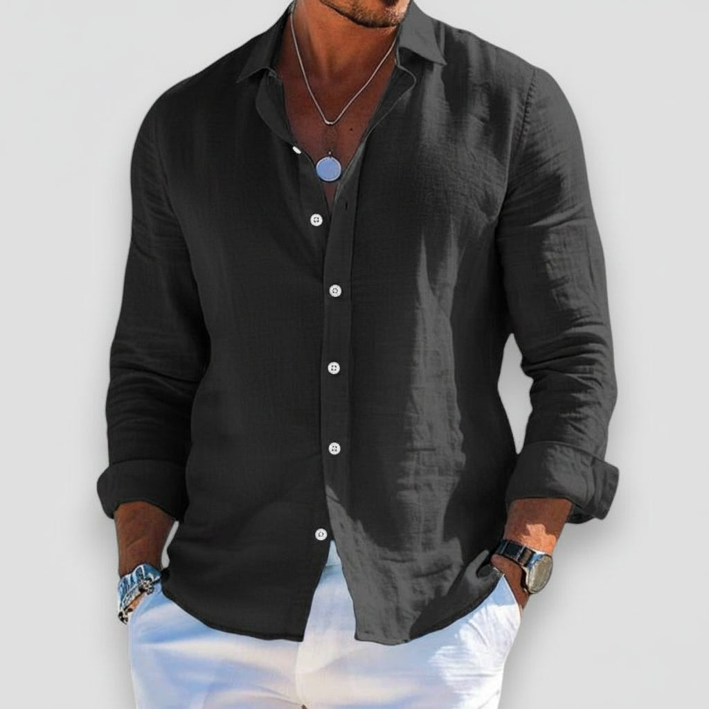 Casual long-sleeved top - Seldom Seen Styles
