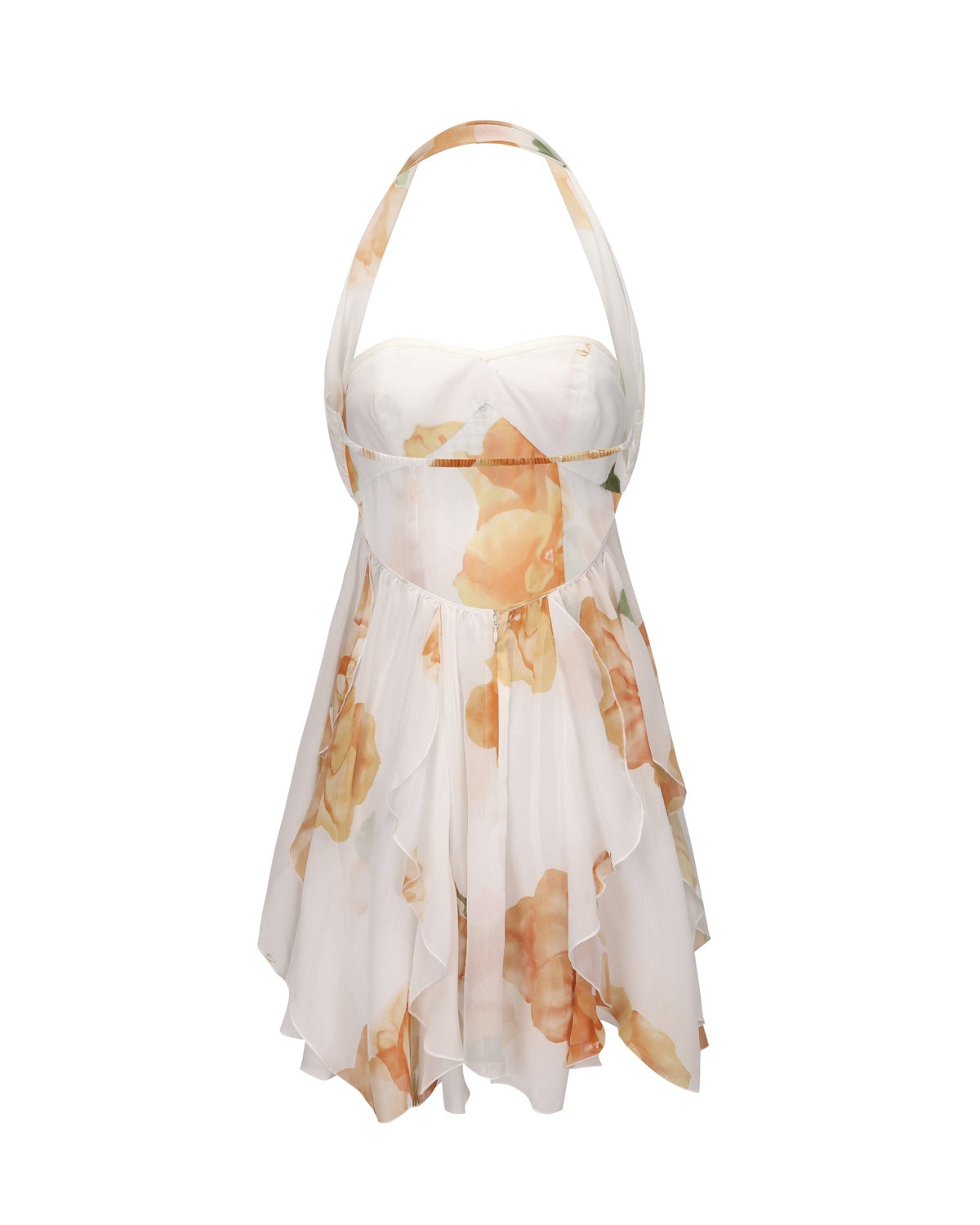 Caterina Floral Halter Dress - Seldom Seen Styles