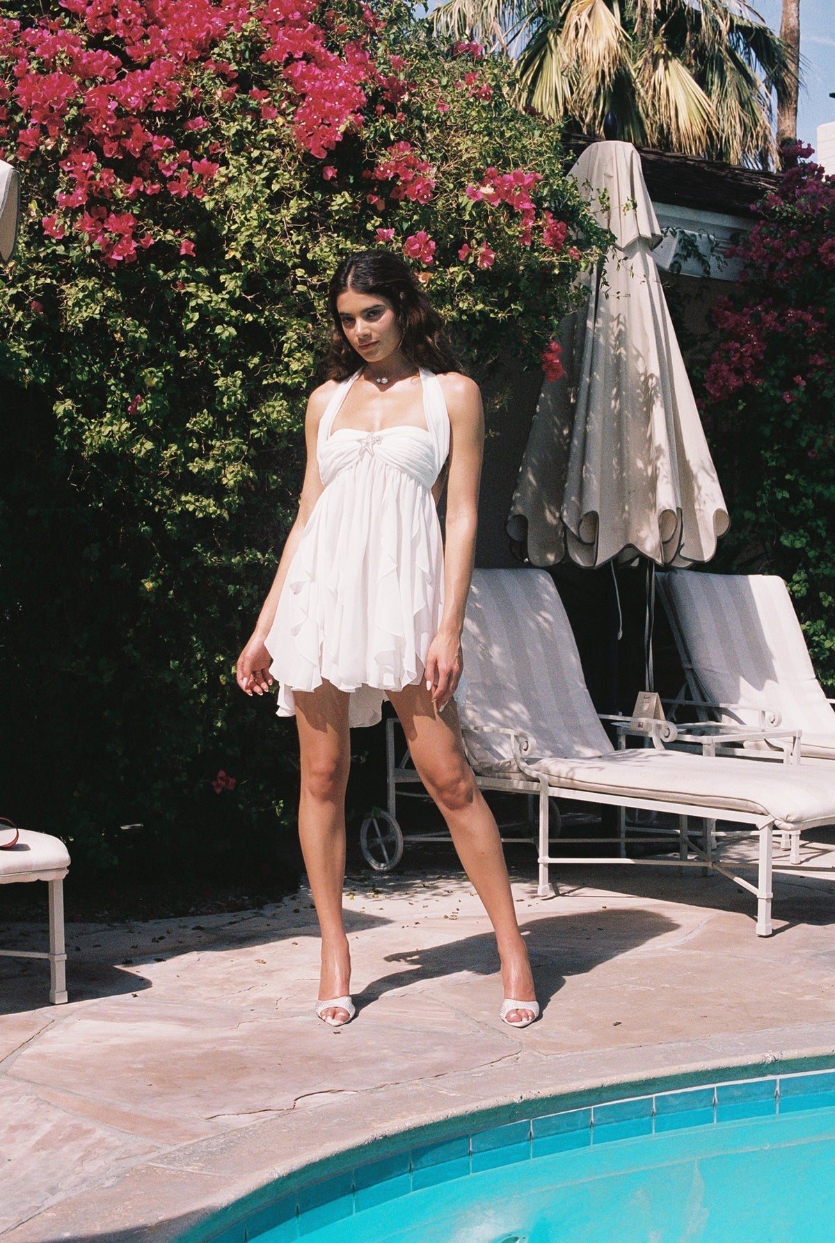Caterina Floral Halter Dress - Seldom Seen Styles