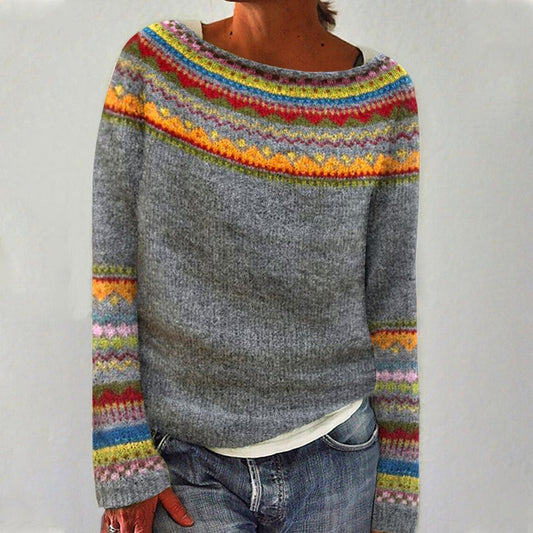 Charlotte - Retro Scandinavian Knitted Sweater - Seldom Seen Styles