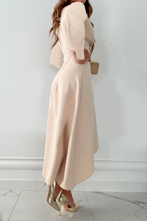 Charming Grace Ruffle Long Sleeve Midi Dress - Seldom Seen Styles