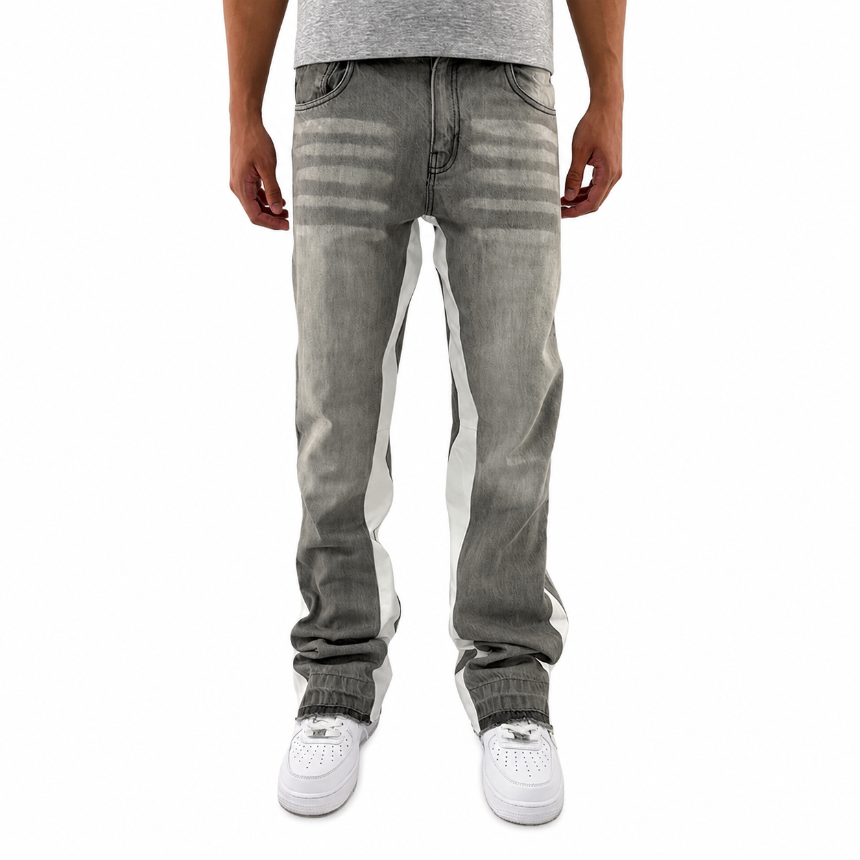 Women's High Waist Flared Denim Jeans Wide Leg Stretch Casual Summer Vacation Pants