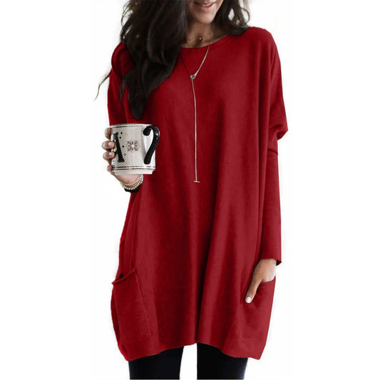 Chicbeautyy Women's Lightweight Long Sleeve Tunic Top - Seldom Seen Styles