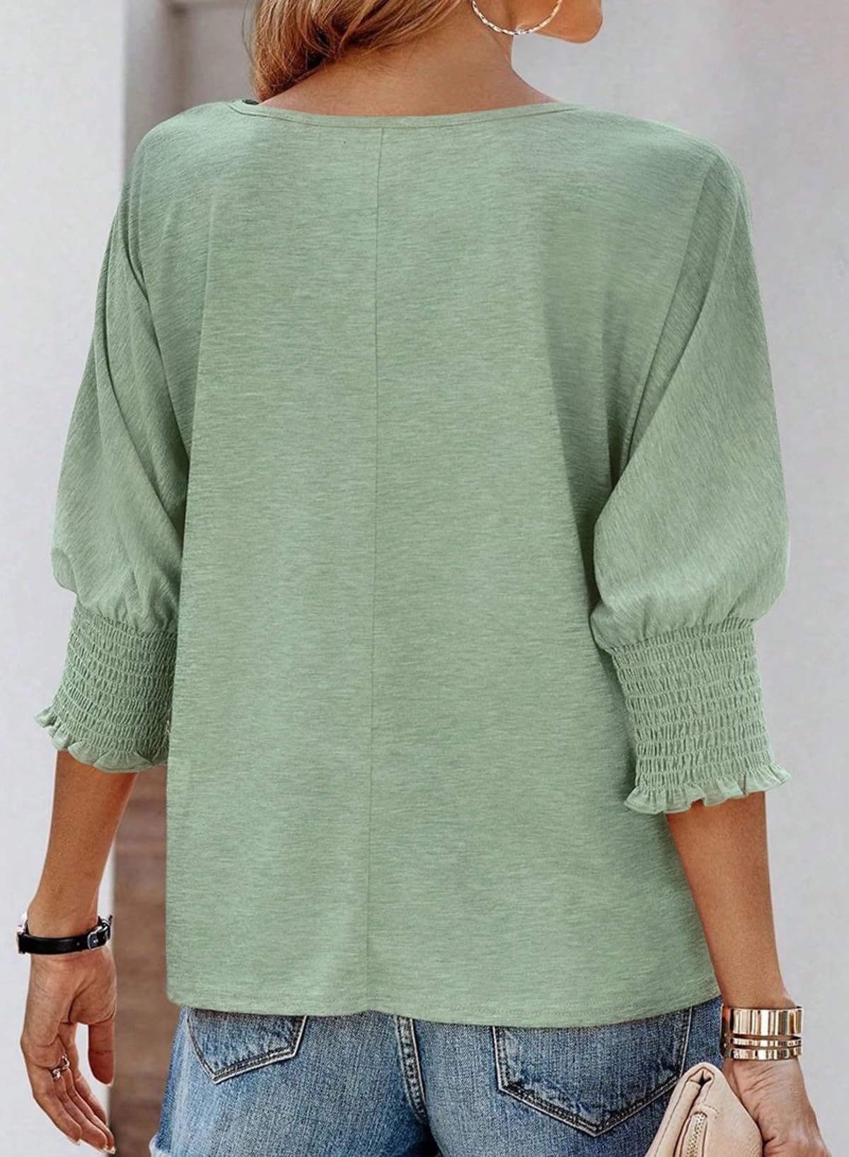 🔥Clearance Sale🏆Women's Fashion 3/4 Sleeve Crewneck Basic Business T-Shirts - Seldom Seen Styles