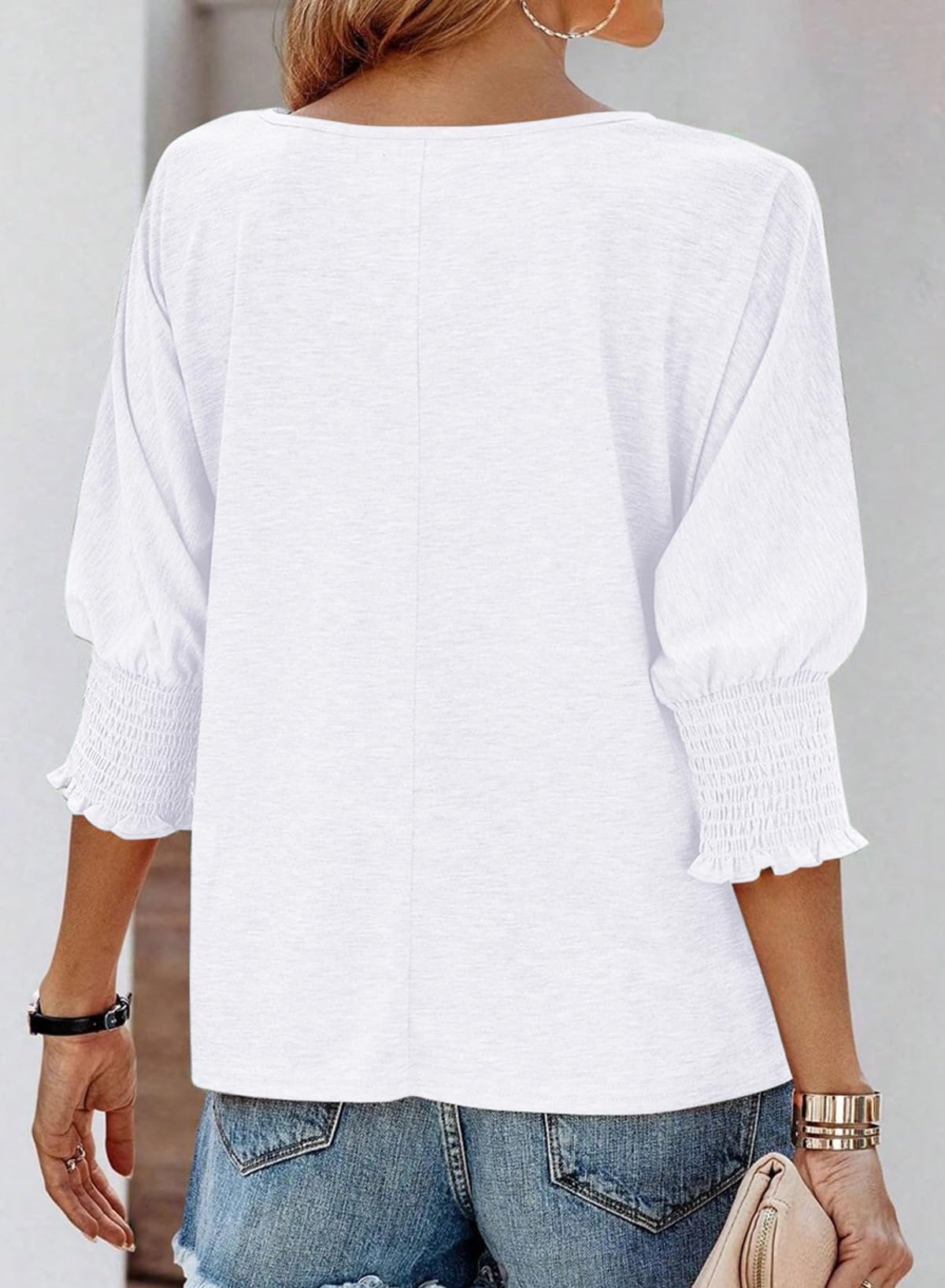 🔥Clearance Sale🏆Women's Fashion 3/4 Sleeve Crewneck Basic Business T-Shirts - Seldom Seen Styles
