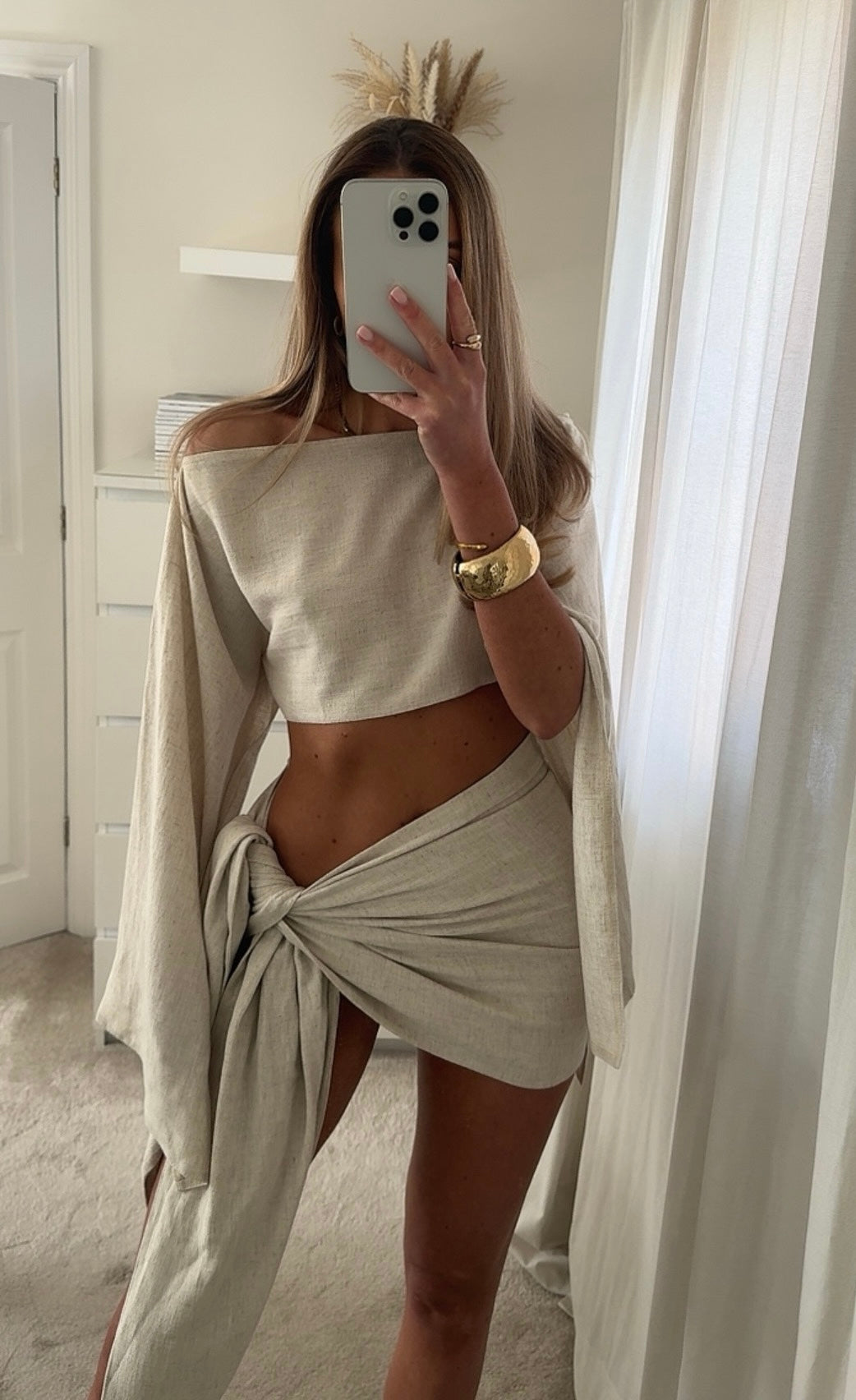 Cleo Sarong Set - Linen - Seldom Seen Styles