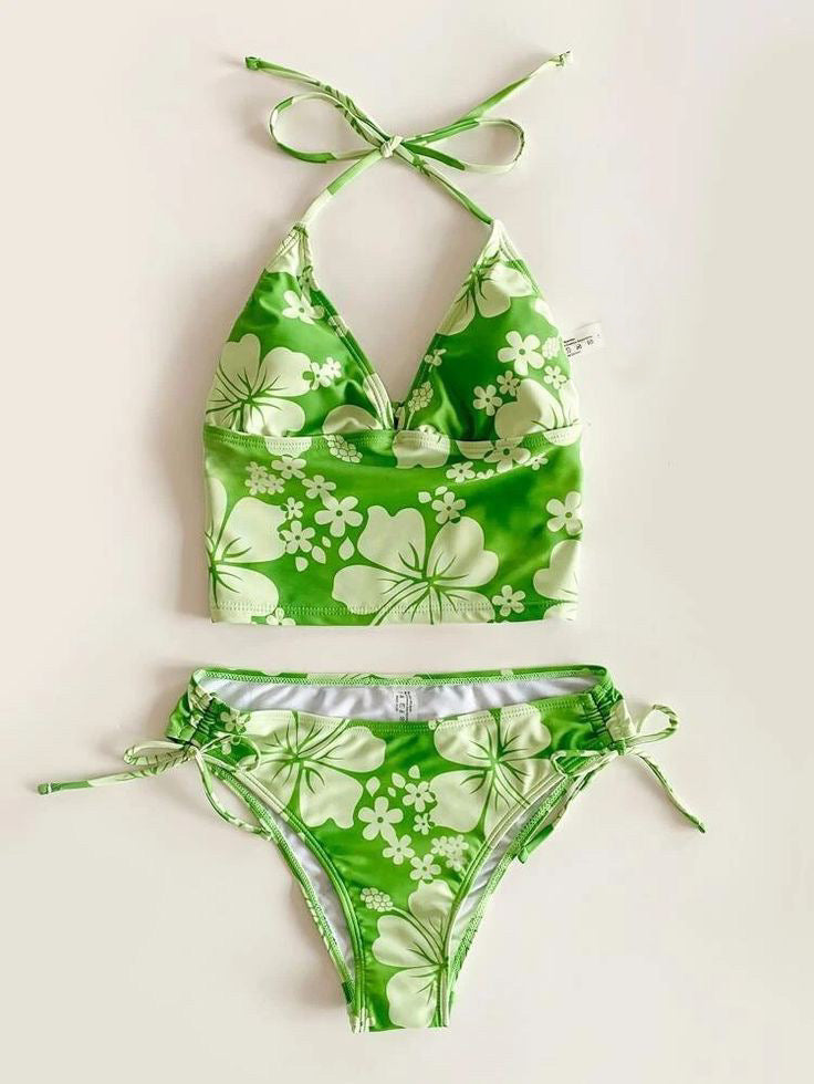 Coconut Girl Floral Bikini Swimsuit - Seldom Seen Styles
