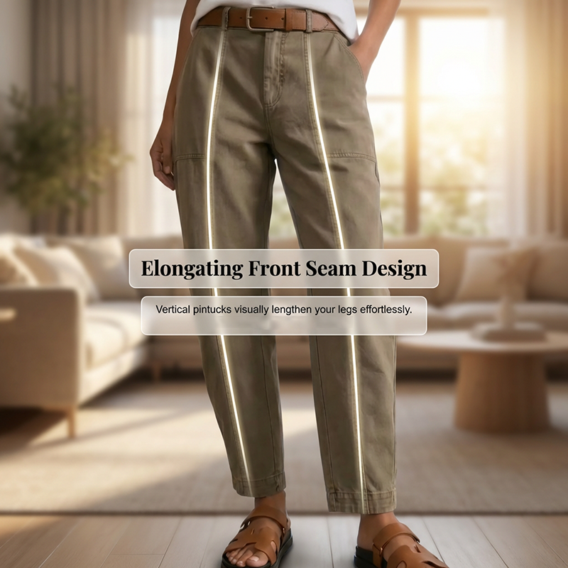 Comfortable High-Waist Utility Trousers - Designed for Every Body - Seldom Seen Styles