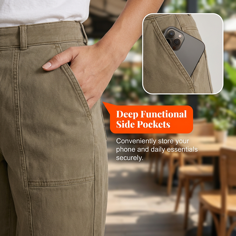 Comfortable High-Waist Utility Trousers - Designed for Every Body - Seldom Seen Styles