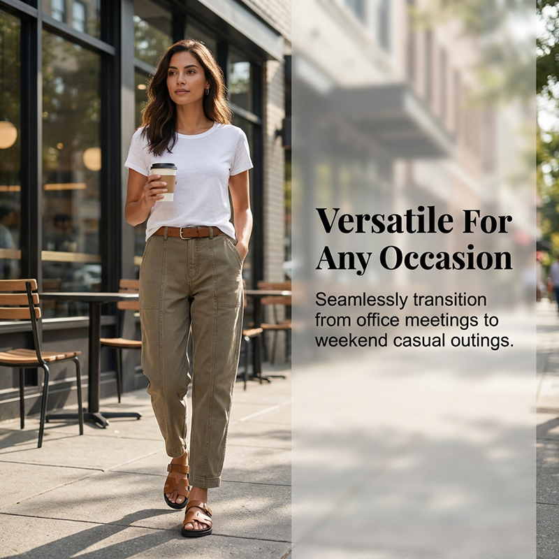 Comfortable High-Waist Utility Trousers - Designed for Every Body - Seldom Seen Styles