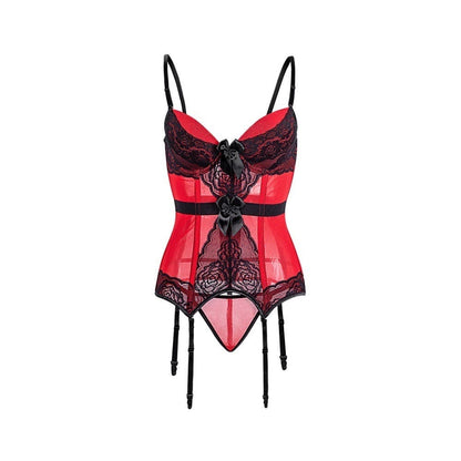 Conjunto de lencería con corsé