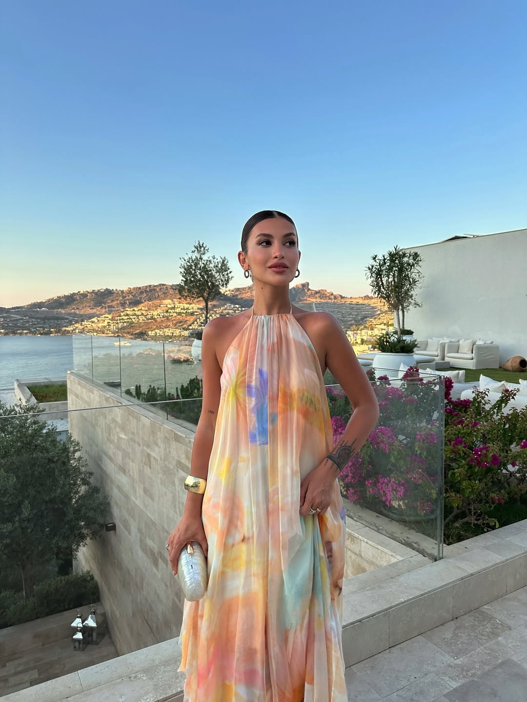 Corinna | Women's Printed Halter Maxi Summer Wedding Guest Dress - Seldom Seen Styles