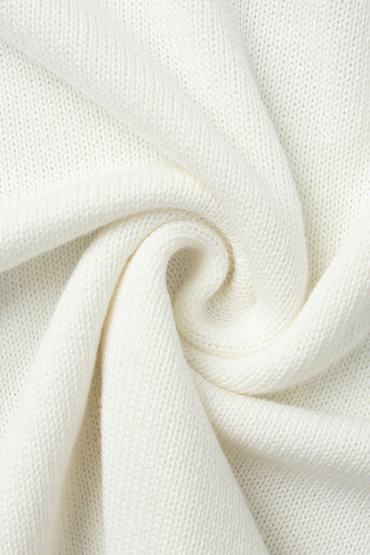 Locker sitzende, schulterfreie Baumwollpullover für Damen, Wintermode, einfarbig, langärmelig, lässige Rundhals-Outfits