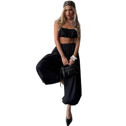Bloomer en coton, tendances urbaines printemps-été, pantalon ample décontracté, style "lazy", bloomer ample.