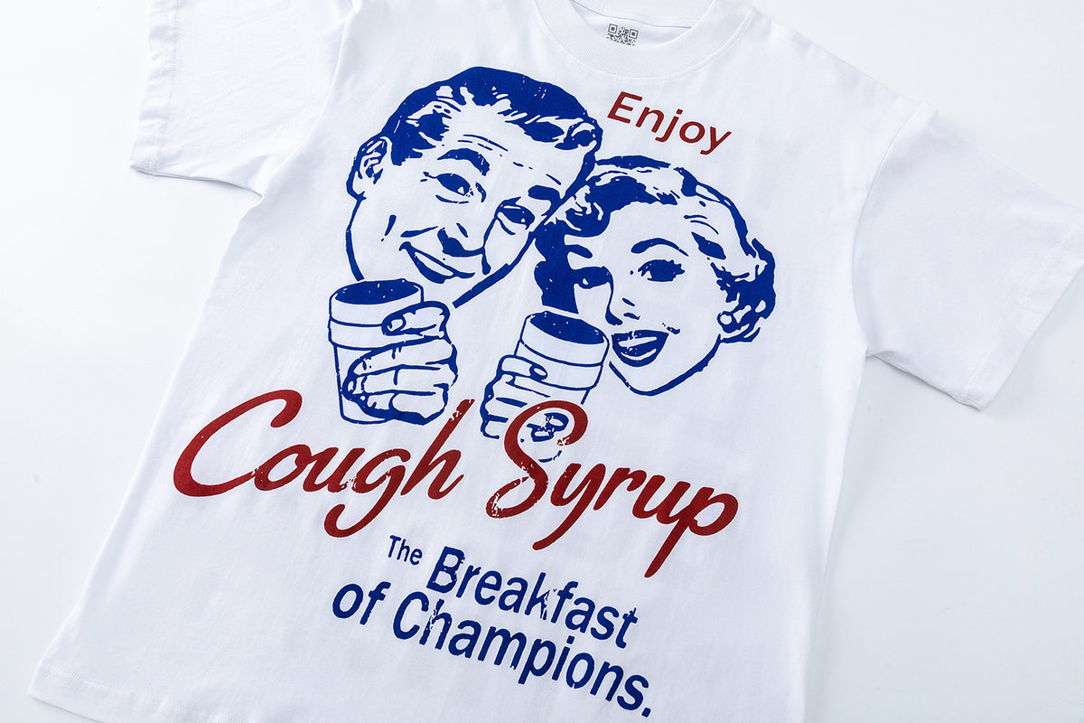 Cough Syrup Breakfast Of Champions Tee - White - Seldom Seen Styles
