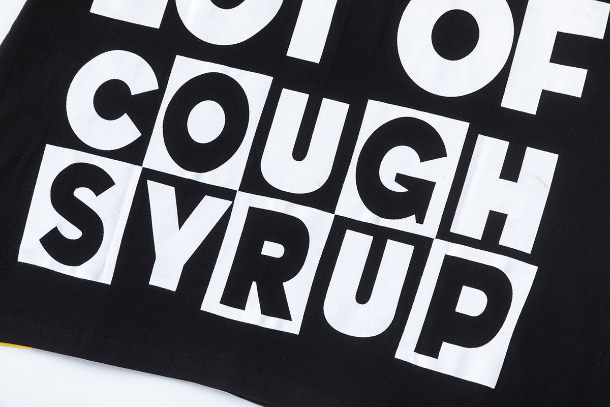 Cough Syrup Checkered Block Tee - Black - Seldom Seen Styles