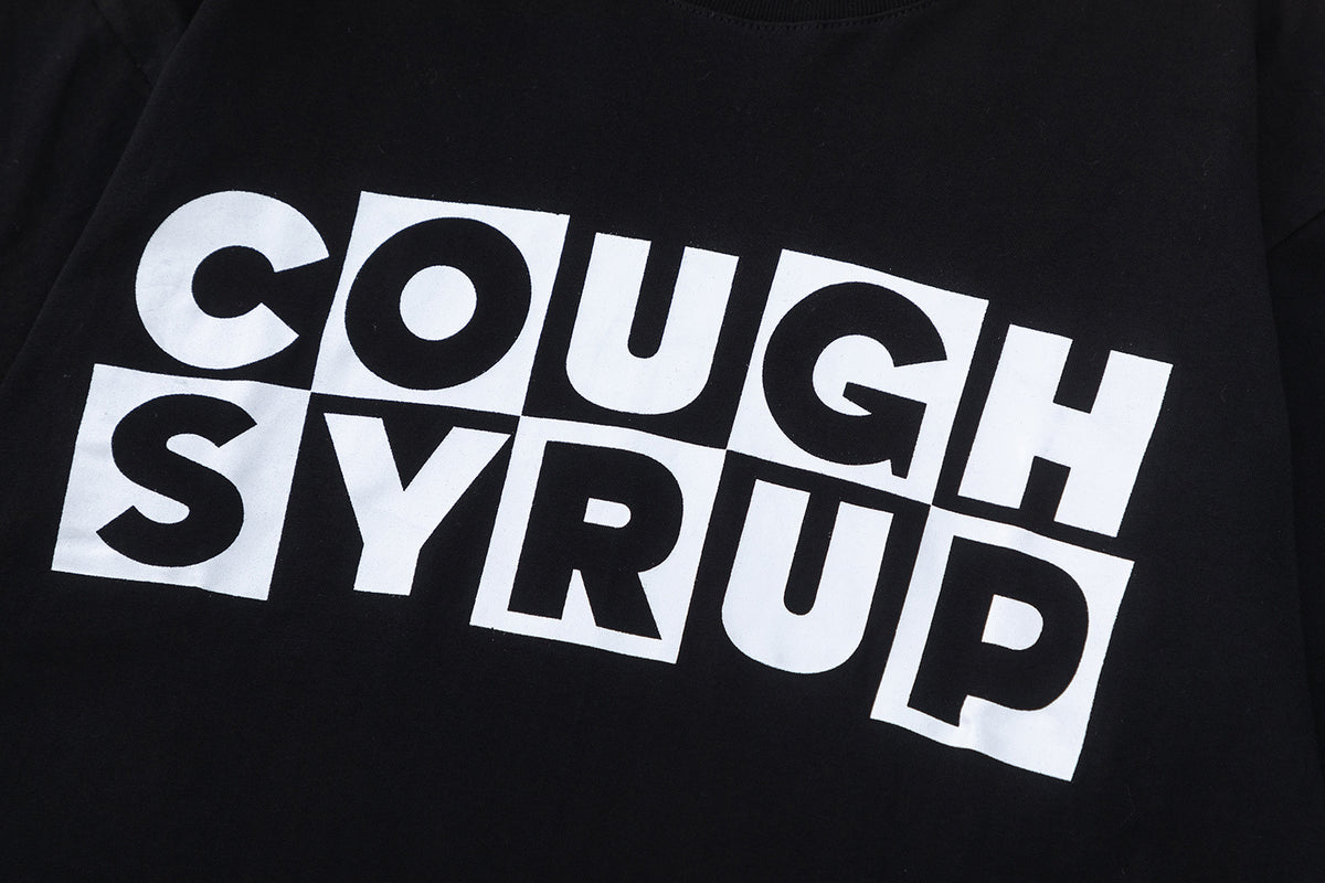 Cough Syrup Checkered Block Tee - Black - Seldom Seen Styles