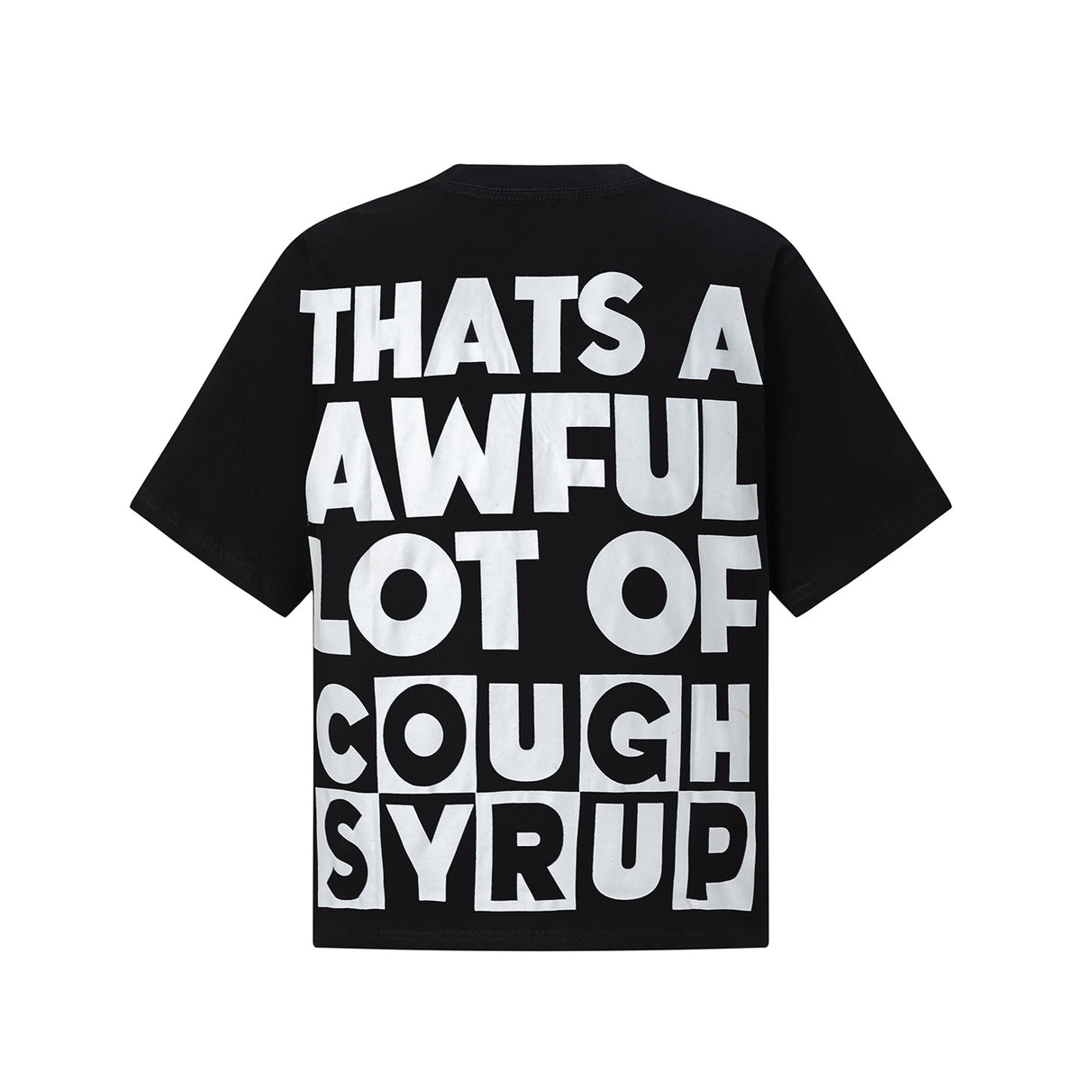 Cough Syrup Checkered Block Tee - Black - Seldom Seen Styles