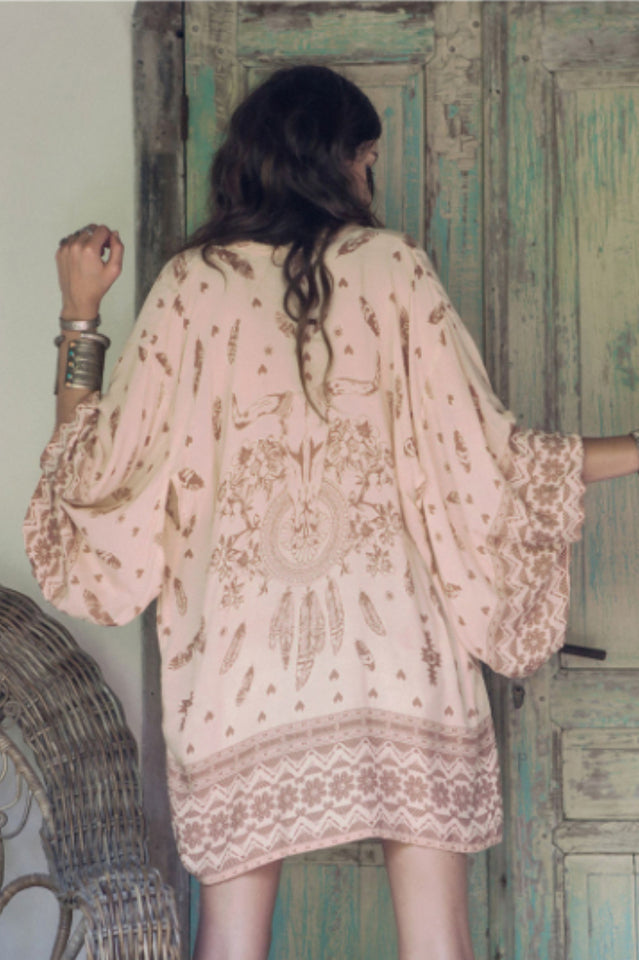 Cow Pattern Chiffon Bikini Cardigan - Seldom Seen Styles
