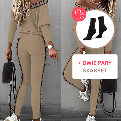 LUNACHIC - MODNY ZESTAW KOSZULA I SPODNIE