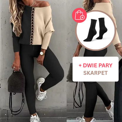 LUNACHIC - MODNY ZESTAW KOSZULA I SPODNIE