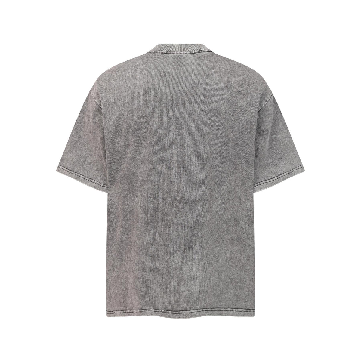 Crew Neck Short Sleeve Acid Washed Deconstructed Spliced Pocket T-Shirt Loose Oversized High Street Casual Couple Top | Acid Splice - Seldom Seen Styles