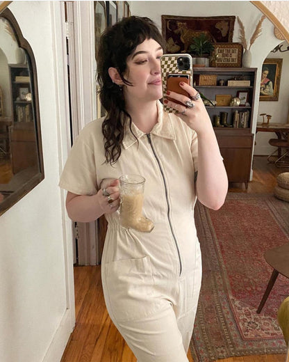 Kurzer Utility-Jumpsuit