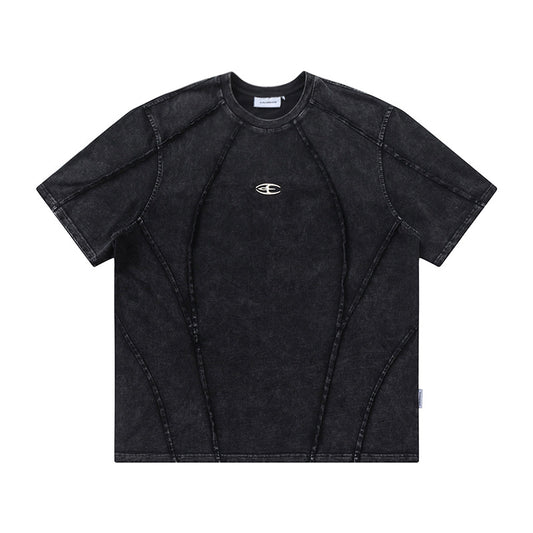 Cyberpunk Patchwork Tee / 3D Stitch Paneling Shirt - Seldom Seen Styles