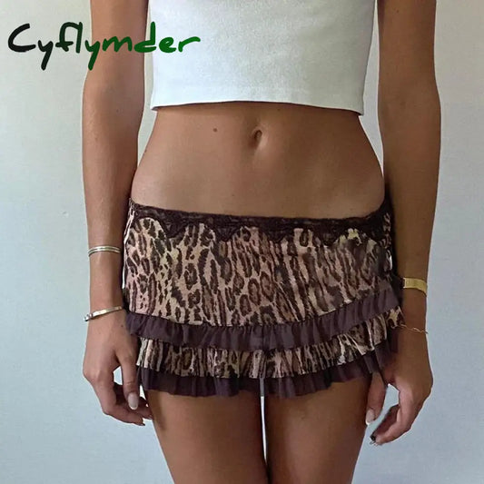 Cyflymder Y2K Short Skirts Women Leopard Print Graphic Punk HipHop Vintage  Retro Sexy Skirt Summer EMO Girl Streetwear Aesthetic Harajuku - Seldom Seen Styles