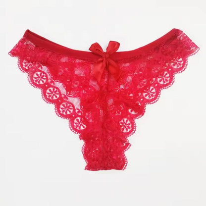 Culotte en dentelle avec nœud