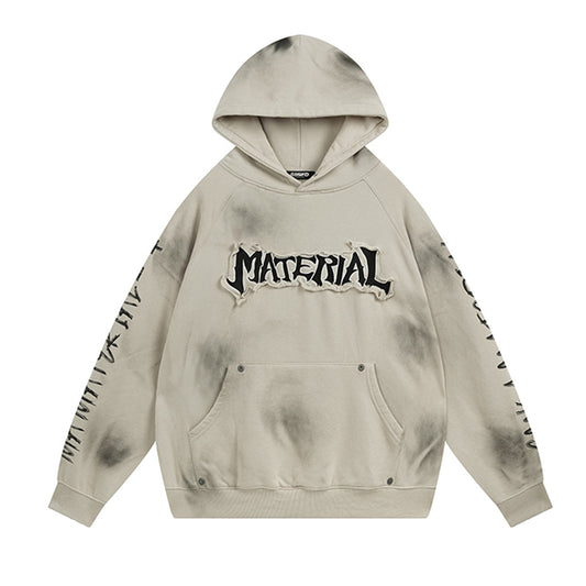 DCRB Distressed Material Hoodie - Seldom Seen Styles